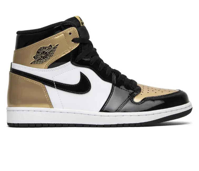Men's Nike Air Jordan 1 Retro High NRG (Patent Gold Toe)